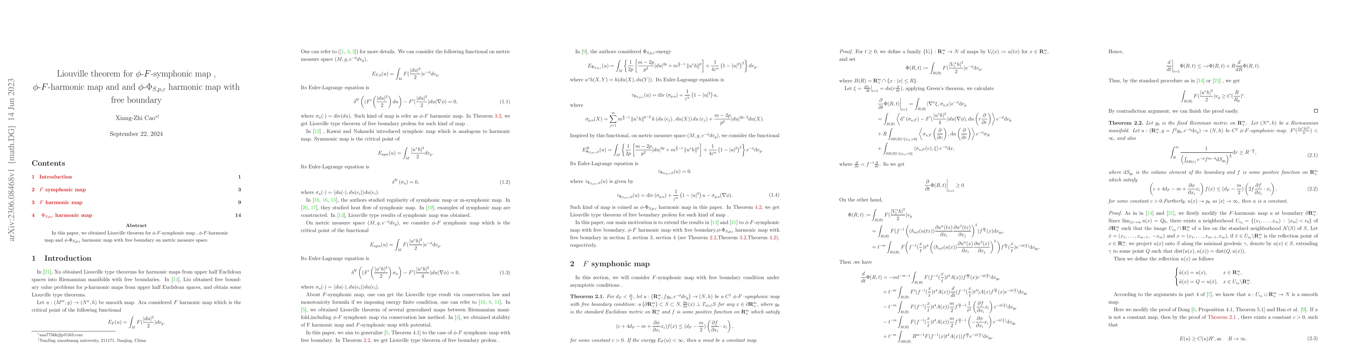 Thumbnail for Liouville theorem for $ \phi $-$F$-symphonic map , $ \phi $-$F$-harmonic
  map and and $ \phi $-$\Phi_{S, p, \varepsilon}$ harmonic map with free
  boundary