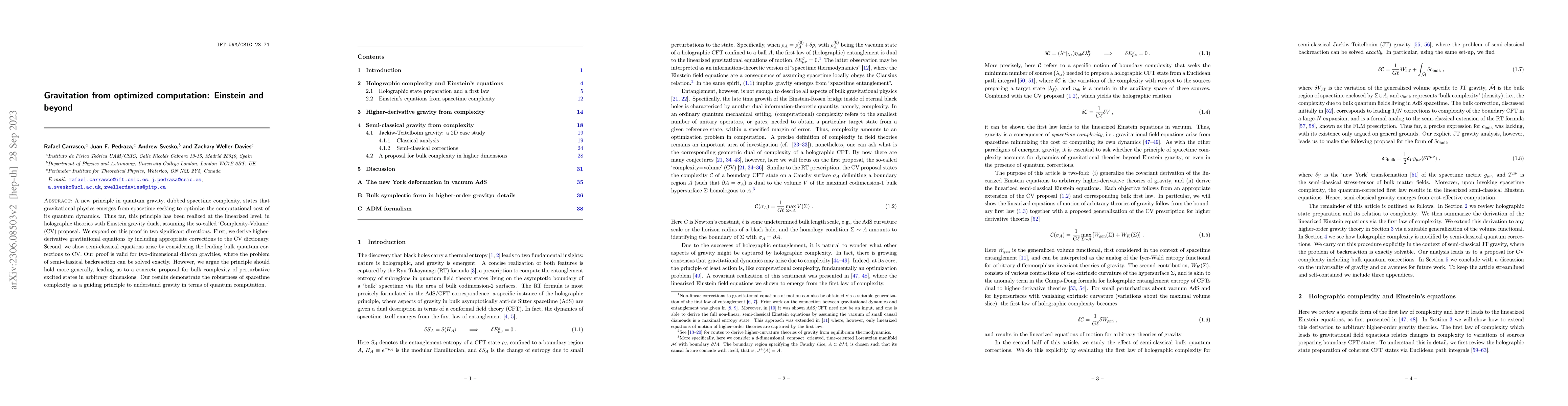 Thumbnail for Gravitation from optimized computation: Einstein and beyond