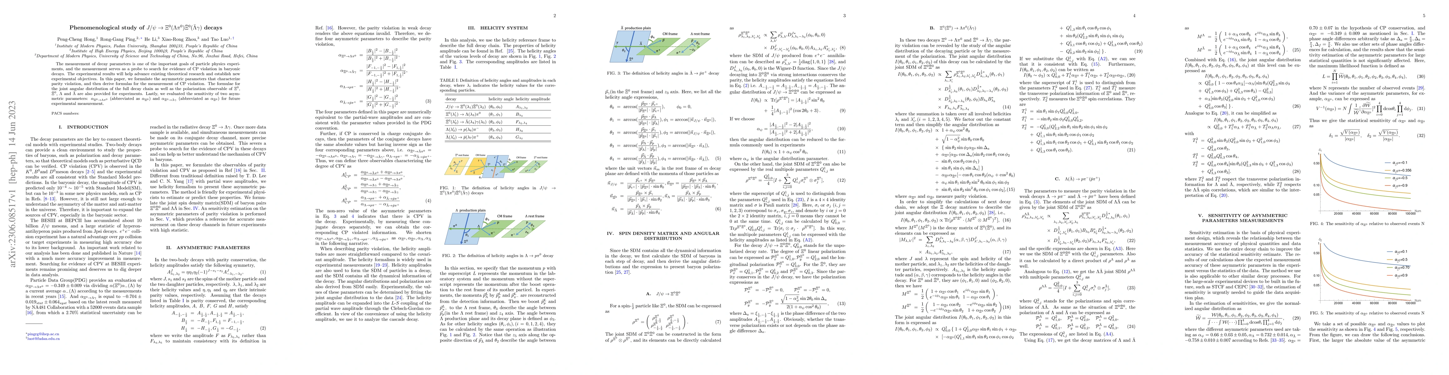 Thumbnail for Phenomenological study of $J/\psi\to\Xi^0(\Lambda \pi^0)
  \bar{\Xi}^0(\bar{\Lambda} \gamma)$ decays