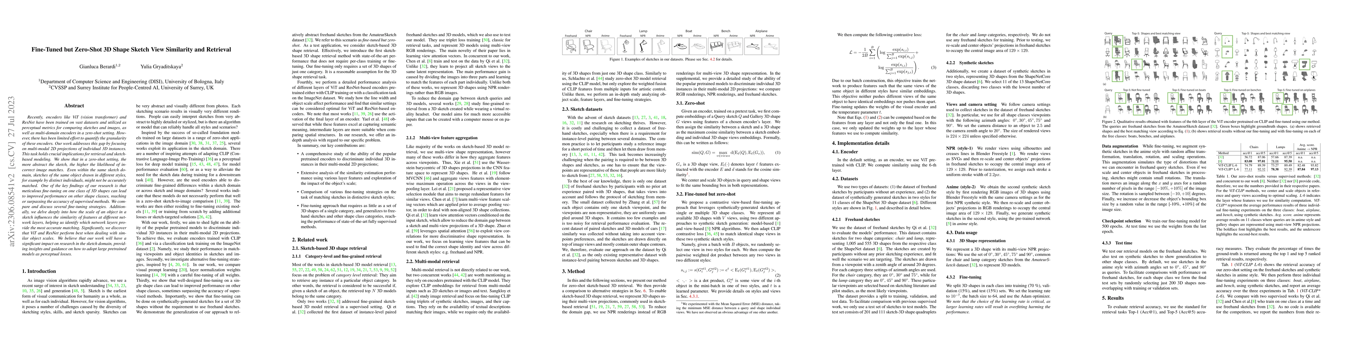 Thumbnail for Fine-Tuned but Zero-Shot 3D Shape Sketch View Similarity and Retrieval