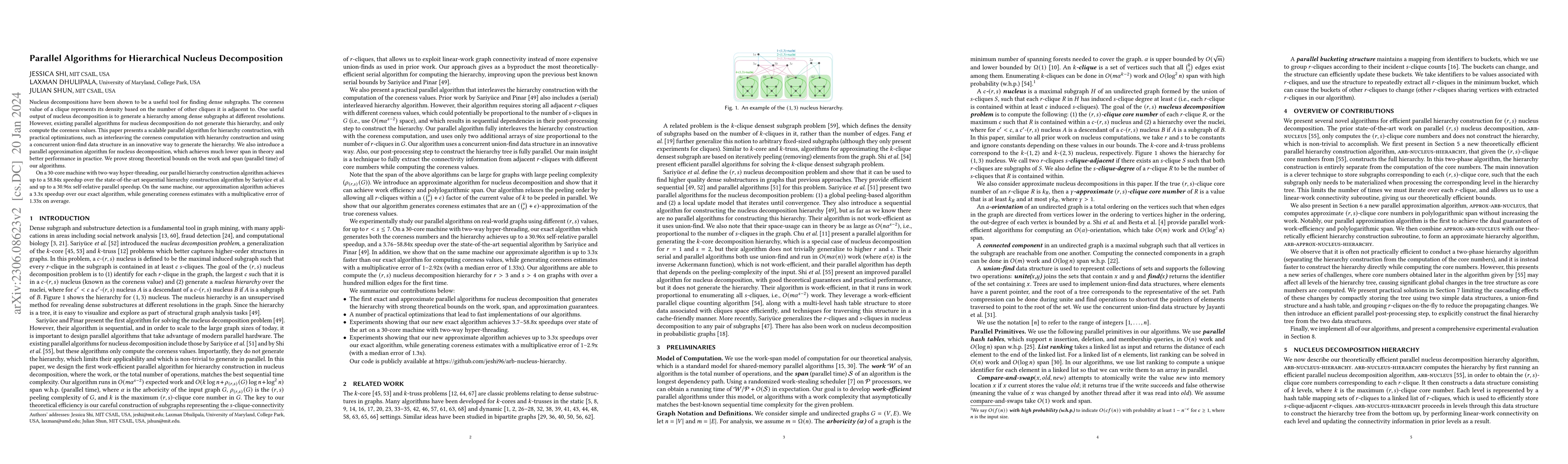 Thumbnail for Parallel Algorithms for Hierarchical Nucleus Decomposition
