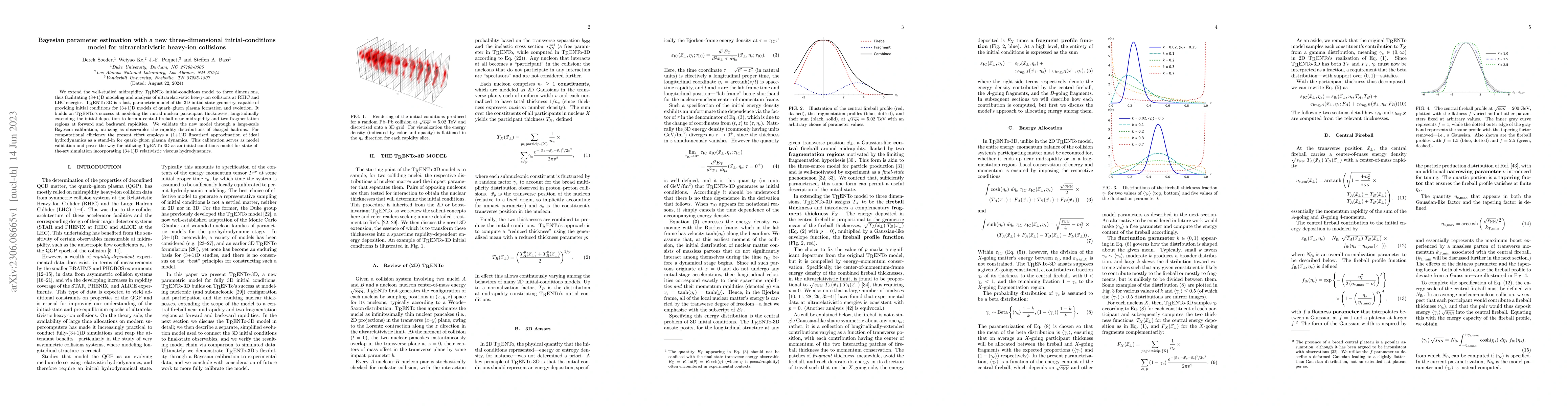 Thumbnail for Bayesian parameter estimation with a new three-dimensional
  initial-conditions model for ultrarelativistic heavy-ion collisions