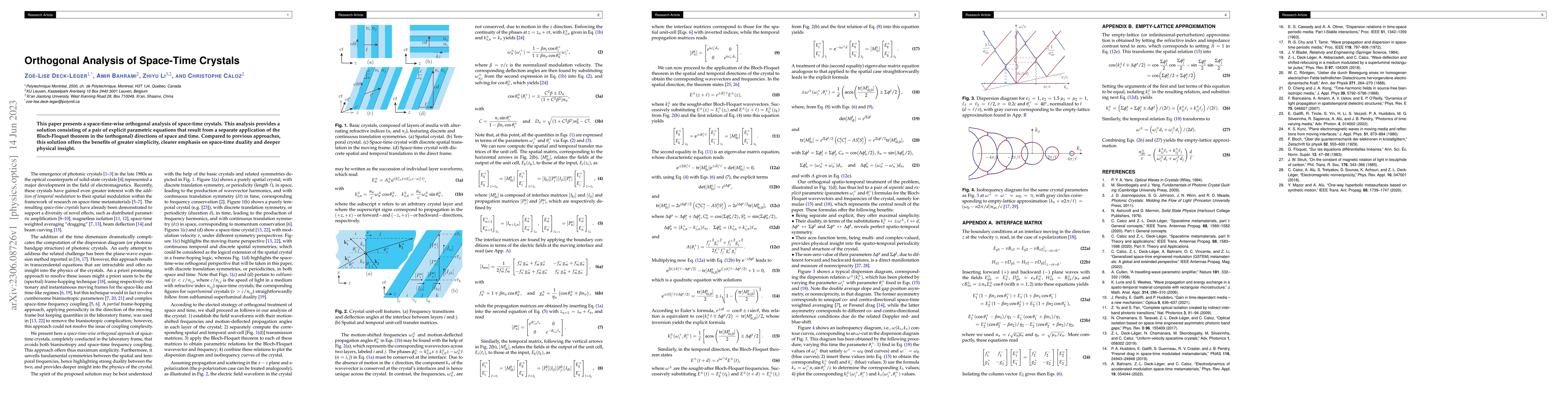 Thumbnail for Orthogonal Analysis of Space-Time Crystals