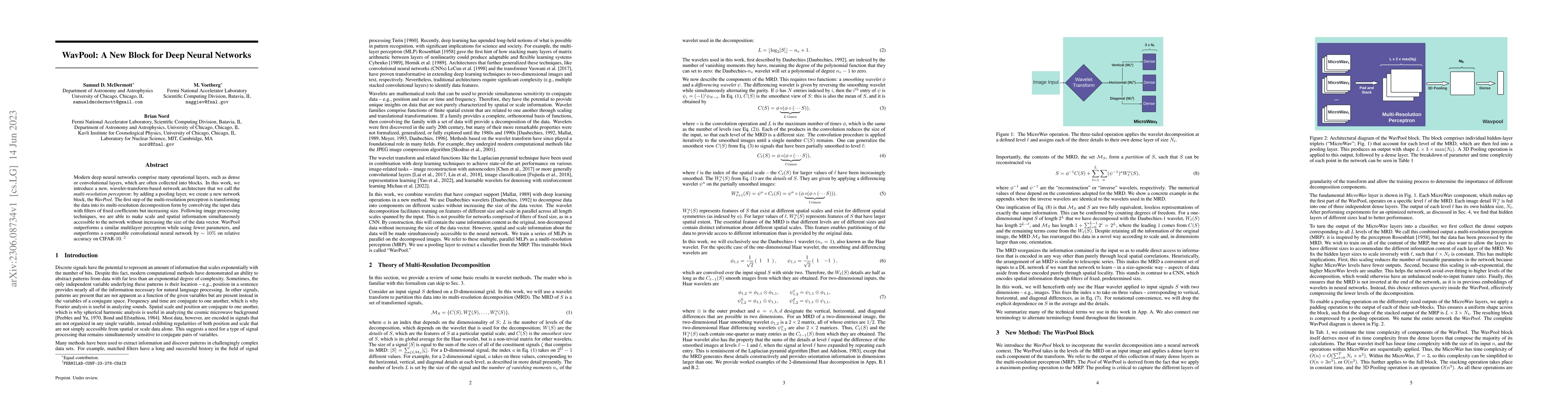 Thumbnail for WavPool: A New Block for Deep Neural Networks
