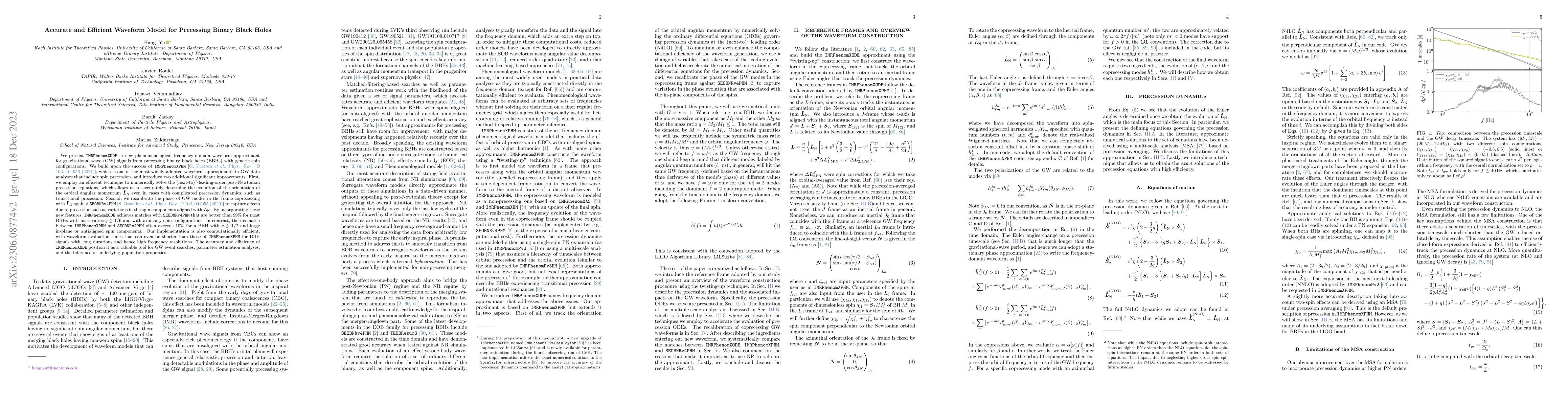 Thumbnail for Accurate and Efficient Waveform Model for Precessing Binary Black Holes