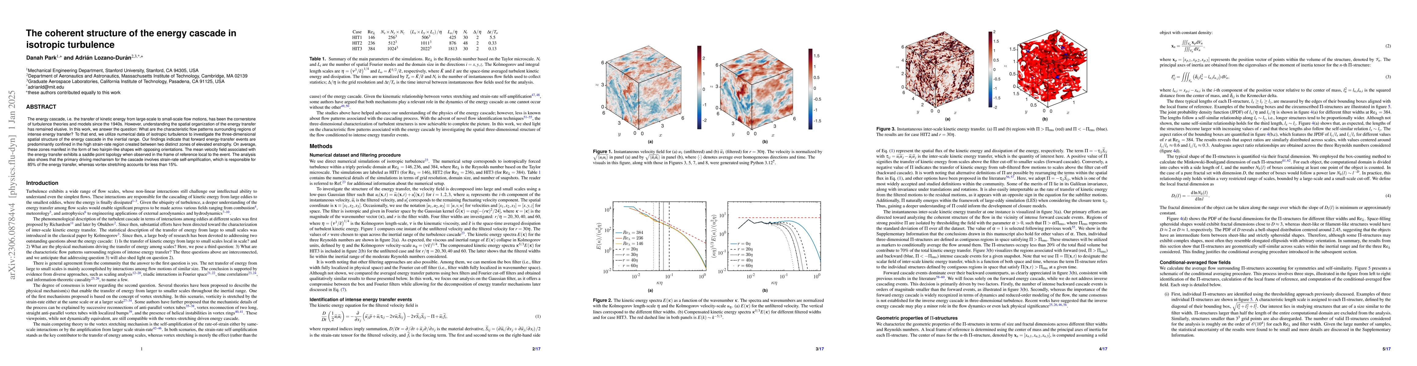 Thumbnail for The coherent structure of the energy cascade in isotropic turbulence