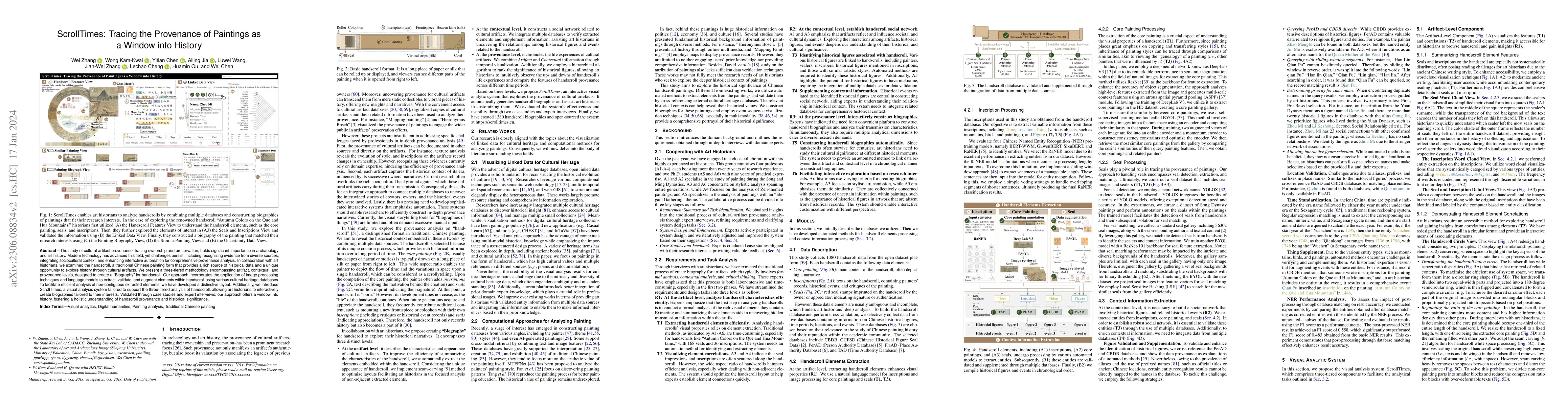 Thumbnail for ScrollTimes: Tracing the Provenance of Paintings as a Window into
  History