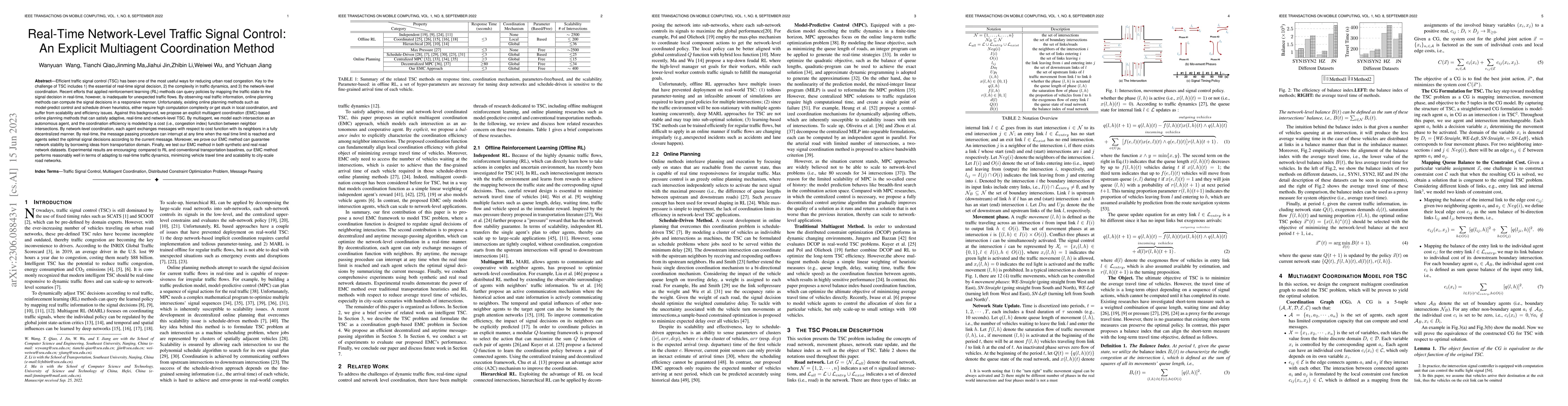 Thumbnail for Real-Time Network-Level Traffic Signal Control: An Explicit Multiagent
  Coordination Method