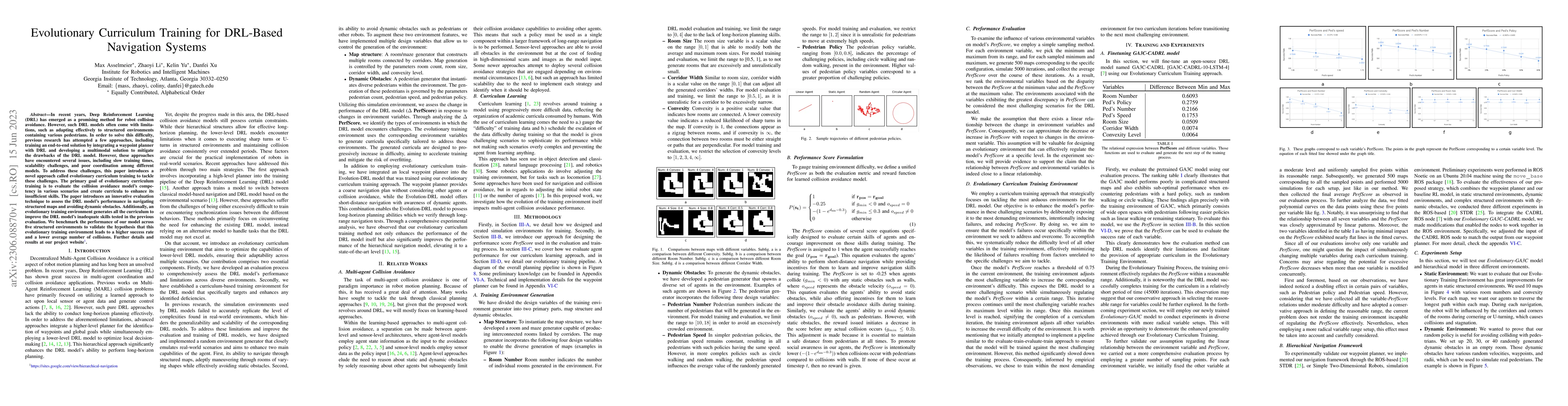 Thumbnail for Evolutionary Curriculum Training for DRL-Based Navigation Systems