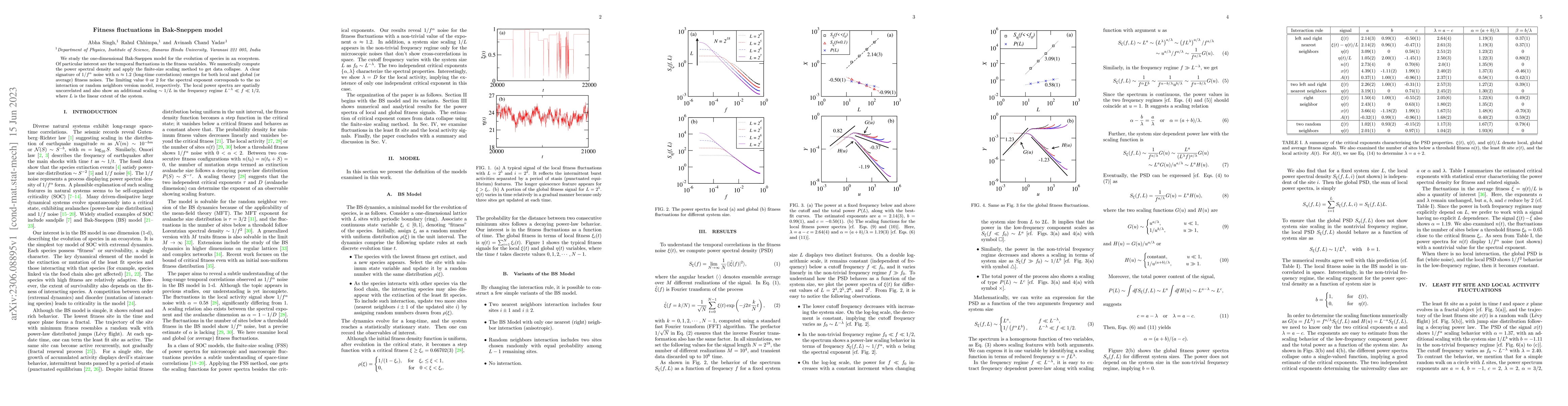 Thumbnail for Fitness fluctuations in Bak-Sneppen model