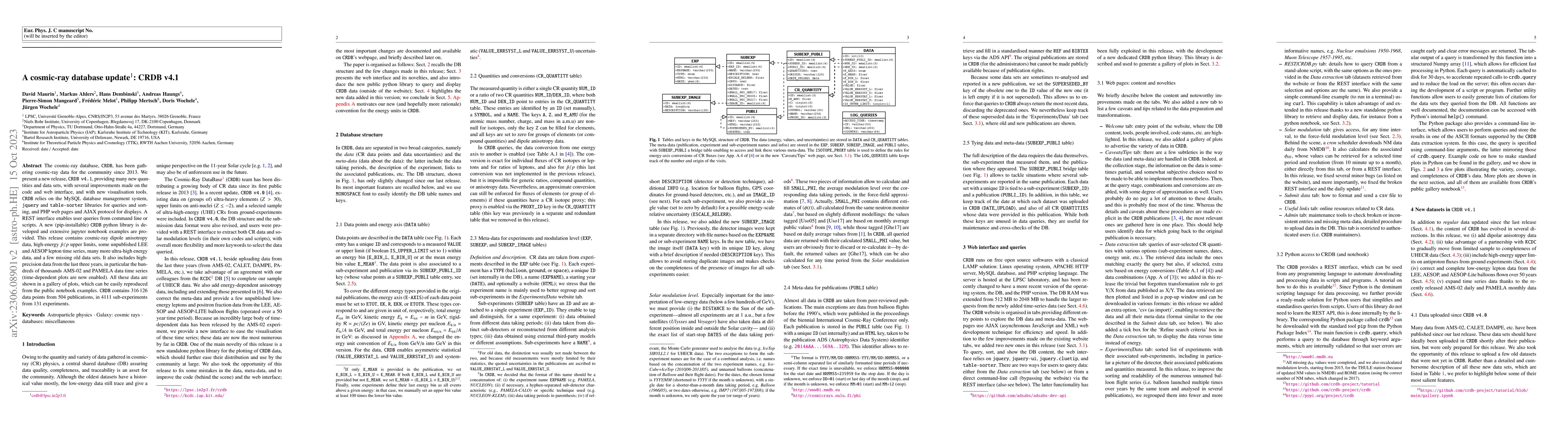 Thumbnail for A cosmic-ray database update: CRDB v4.1