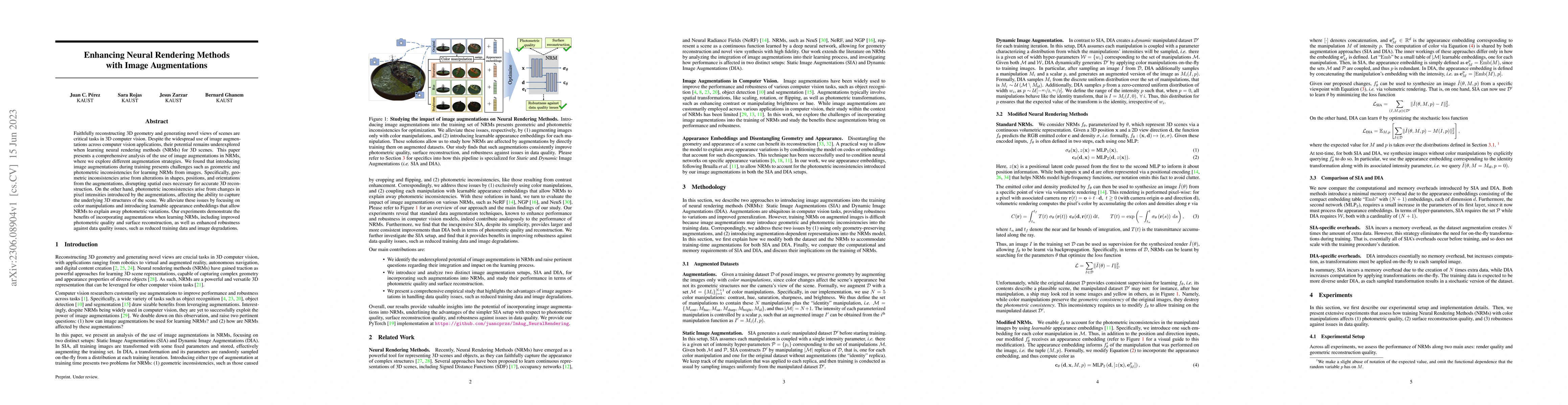 Thumbnail for Enhancing Neural Rendering Methods with Image Augmentations