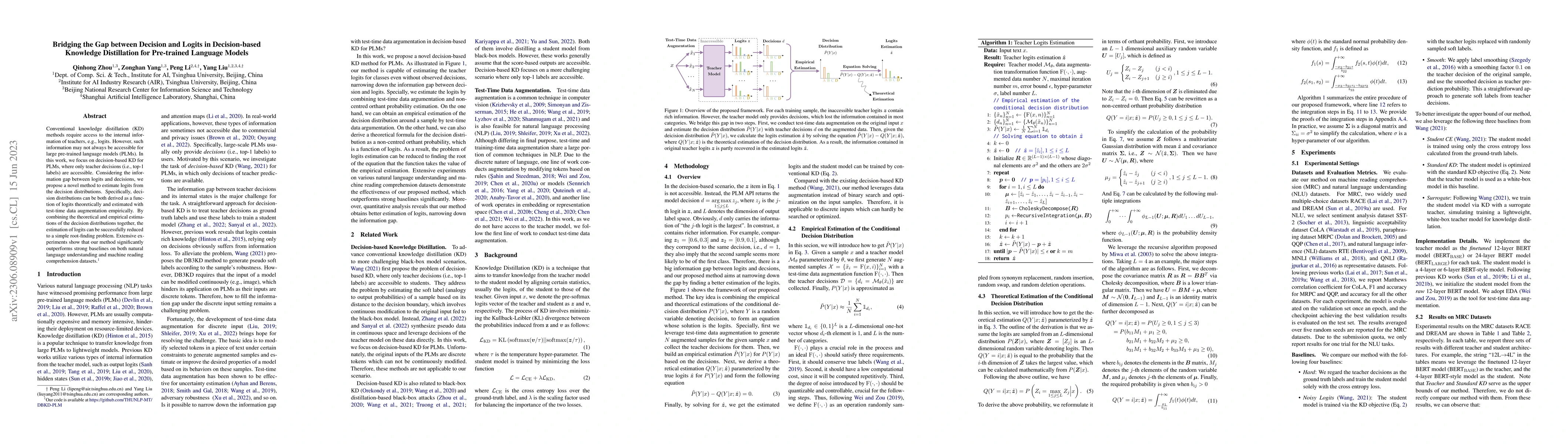 Thumbnail for Bridging the Gap between Decision and Logits in Decision-based Knowledge
  Distillation for Pre-trained Language Models