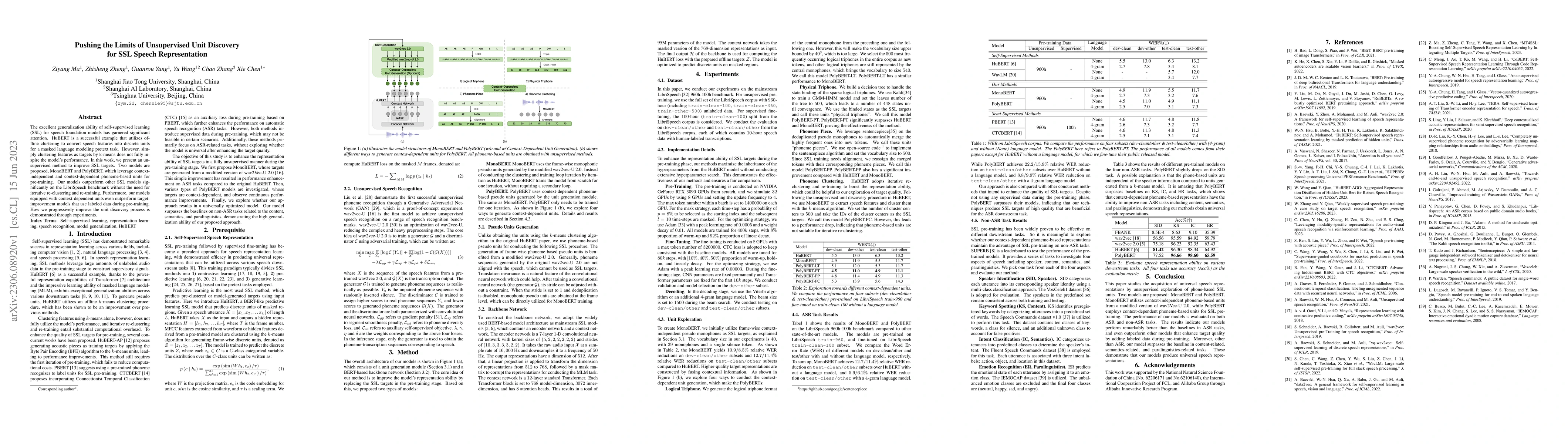 Thumbnail for Pushing the Limits of Unsupervised Unit Discovery for SSL Speech
  Representation