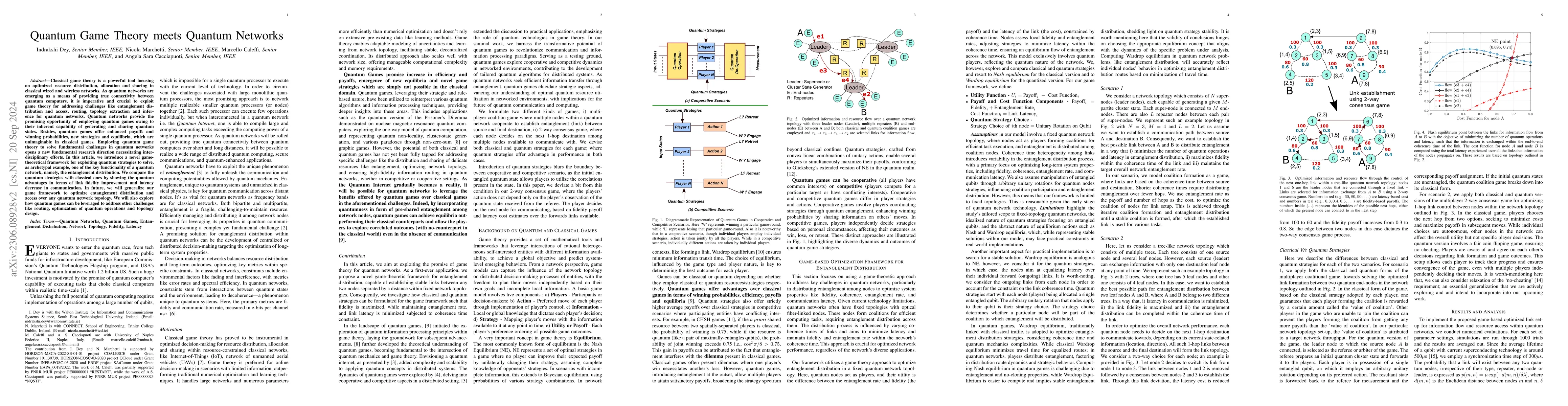 Thumbnail for Quantum Game Theory meets Quantum Networks