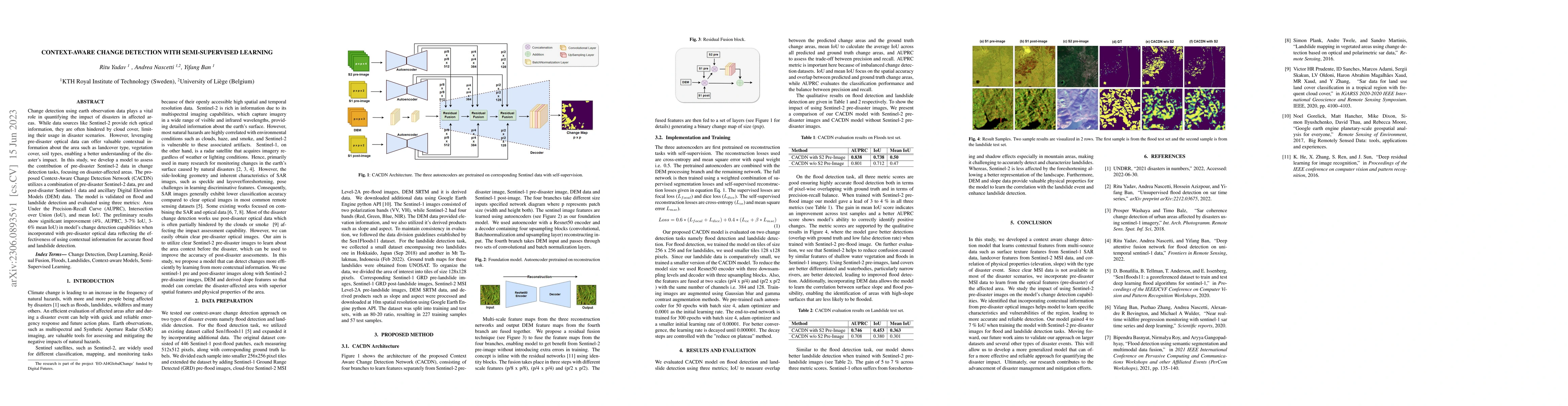 Thumbnail for Context-Aware Change Detection With Semi-Supervised Learning