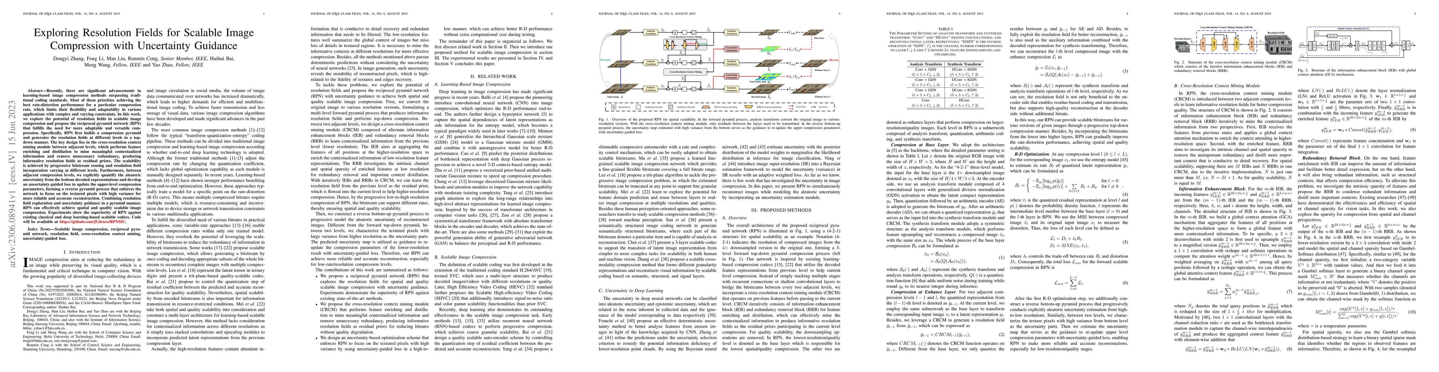 Thumbnail for Exploring Resolution Fields for Scalable Image Compression with
  Uncertainty Guidance