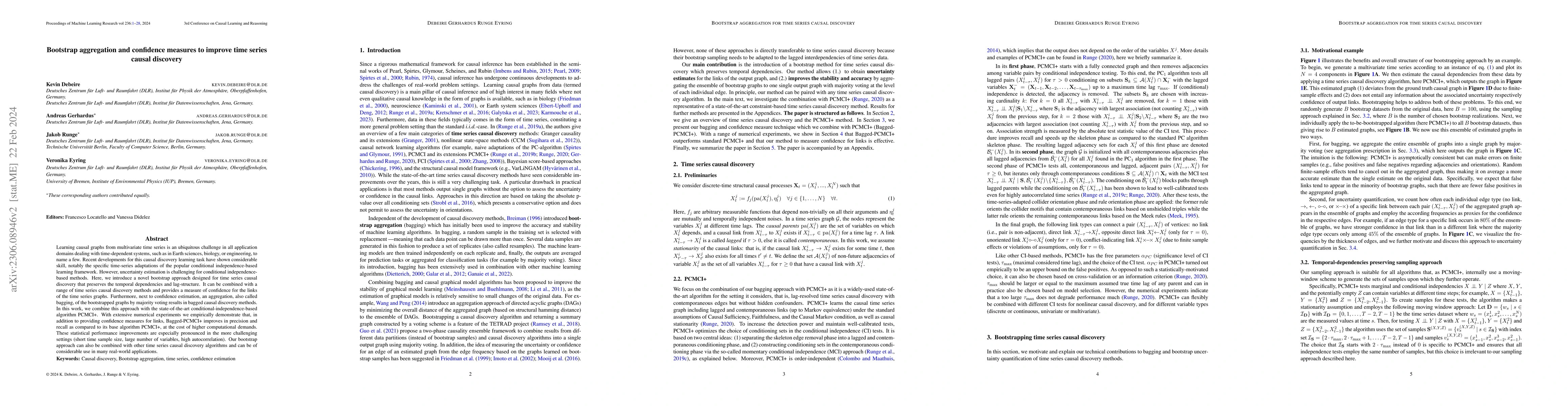 Thumbnail for Bootstrap aggregation and confidence measures to improve time series
  causal discovery
