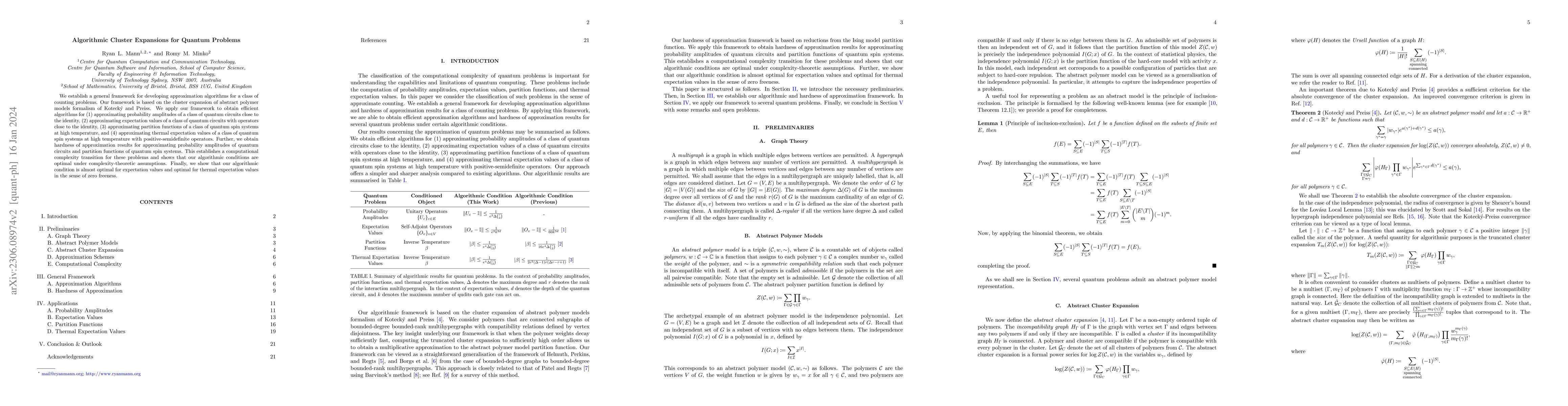 Thumbnail for Algorithmic Cluster Expansions for Quantum Problems