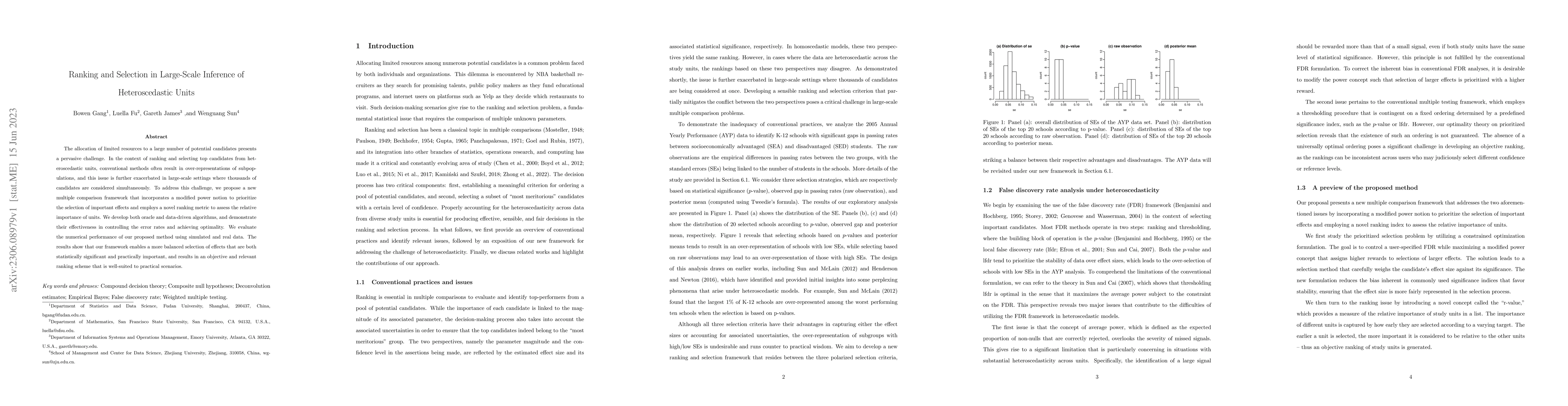 Thumbnail for Ranking and Selection in Large-Scale Inference of Heteroscedastic Units