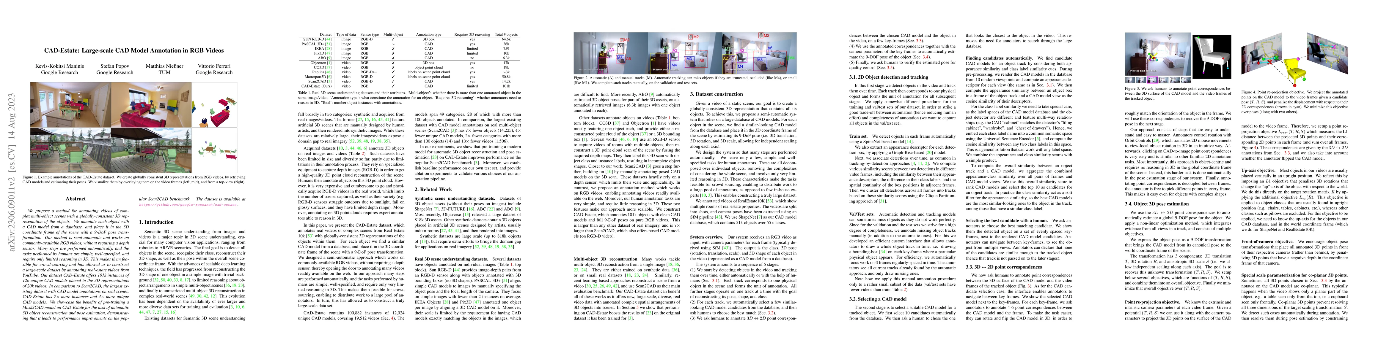 Thumbnail for CAD-Estate: Large-scale CAD Model Annotation in RGB Videos