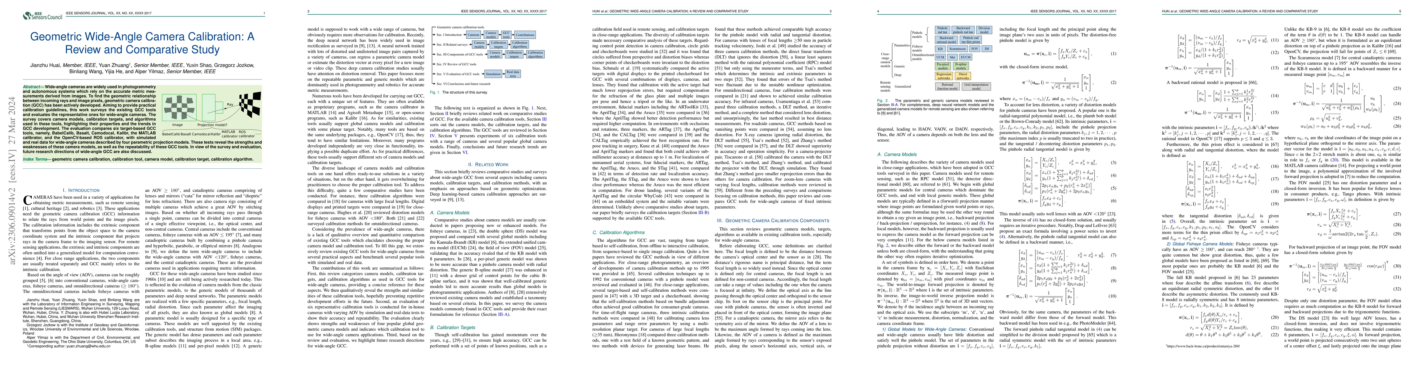 Thumbnail for Geometric Wide-Angle Camera Calibration: A Review and Comparative Study
