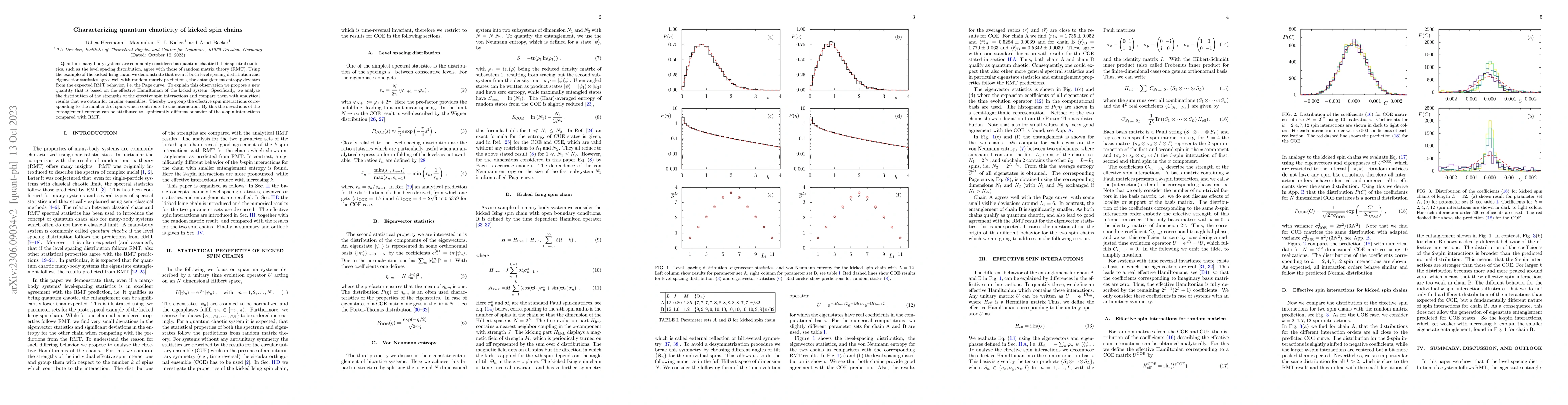 Thumbnail for Characterizing quantum chaoticity of kicked spin chains