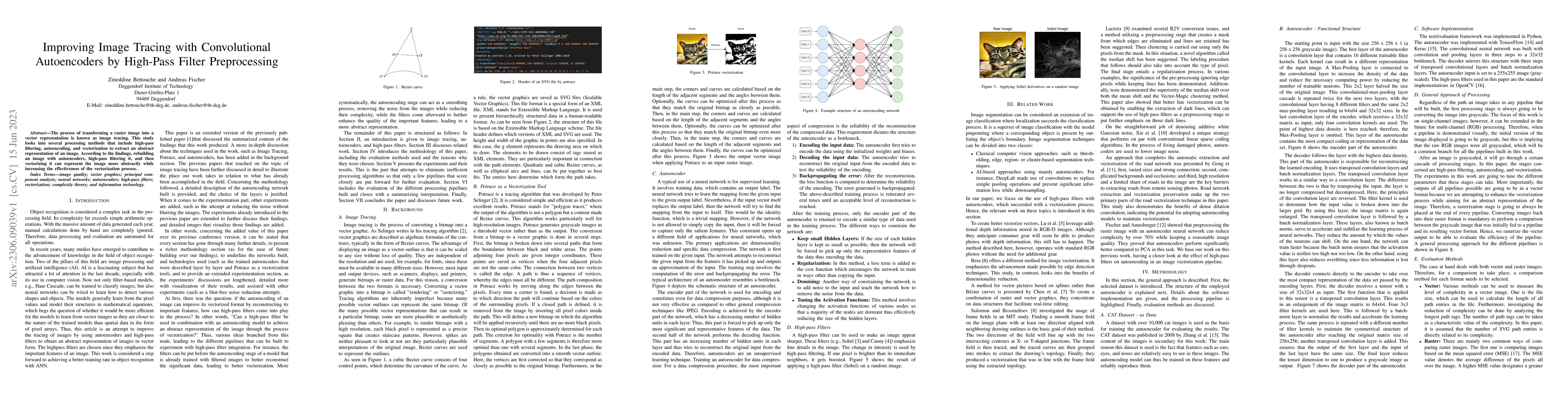 Thumbnail for Improving Image Tracing with Convolutional Autoencoders by High-Pass
  Filter Preprocessing
