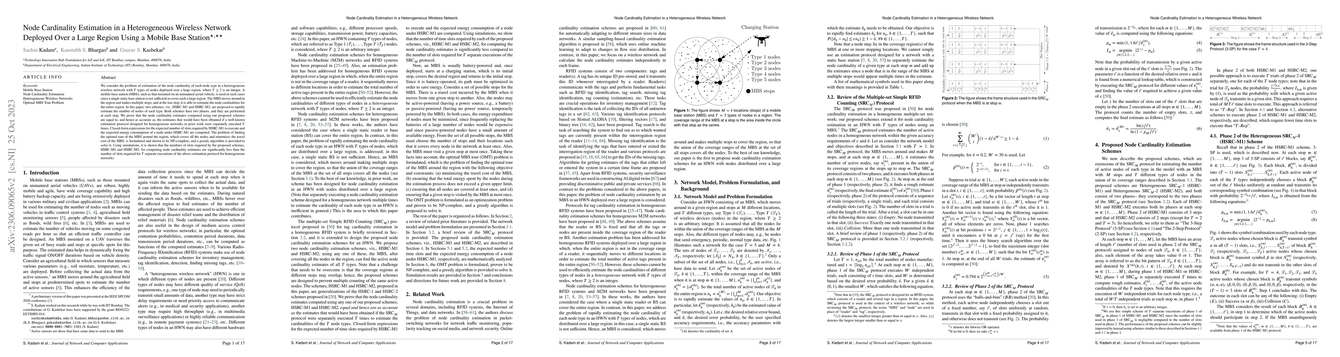 Thumbnail for Node Cardinality Estimation in a Heterogeneous Wireless Network Deployed
  Over a Large Region Using a Mobile Base Station