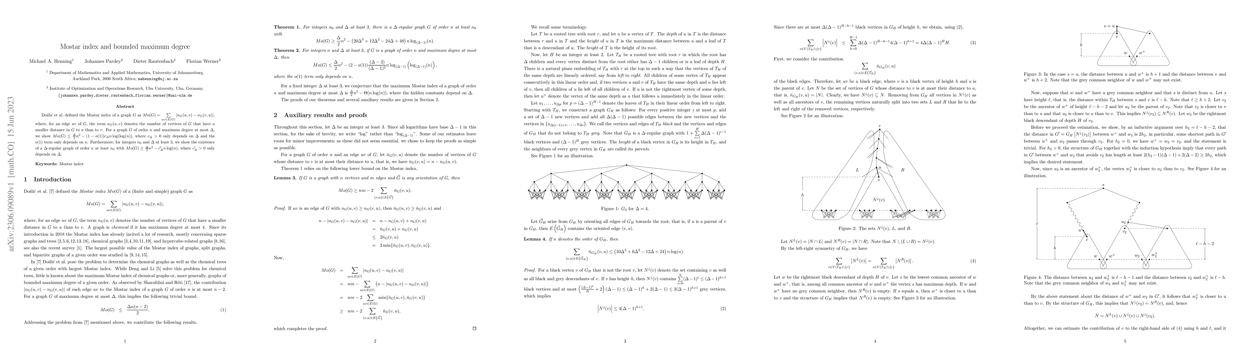 Thumbnail for Mostar index and bounded maximum degree