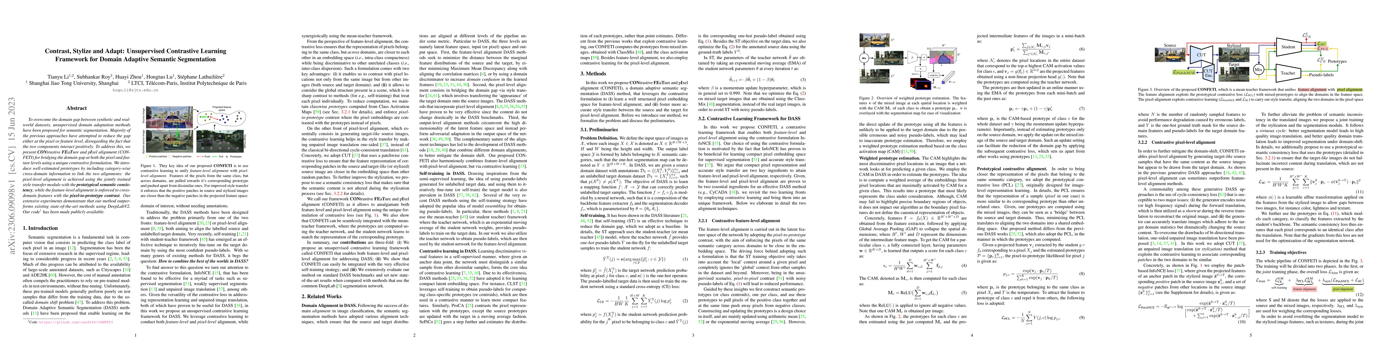 Thumbnail for Contrast, Stylize and Adapt: Unsupervised Contrastive Learning Framework
  for Domain Adaptive Semantic Segmentation