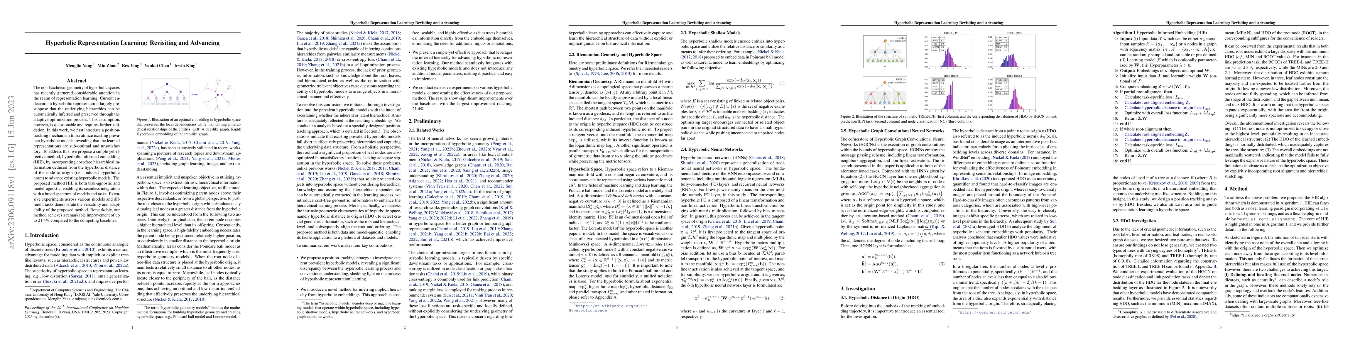 Thumbnail for Hyperbolic Representation Learning: Revisiting and Advancing