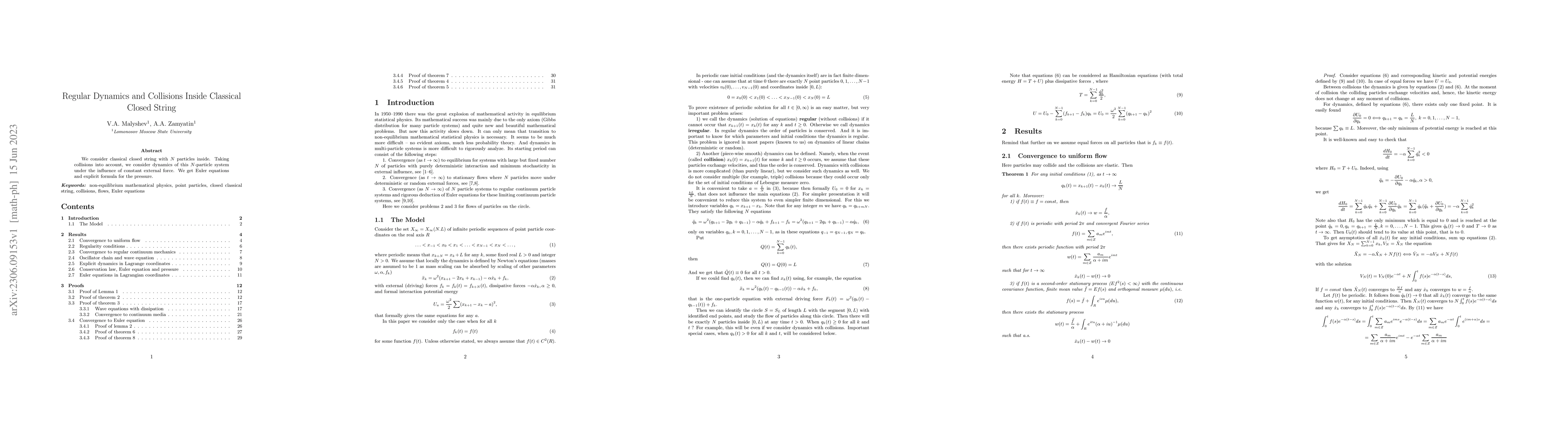 Thumbnail for Regular Dynamics and Collisions Inside Classical Closed String