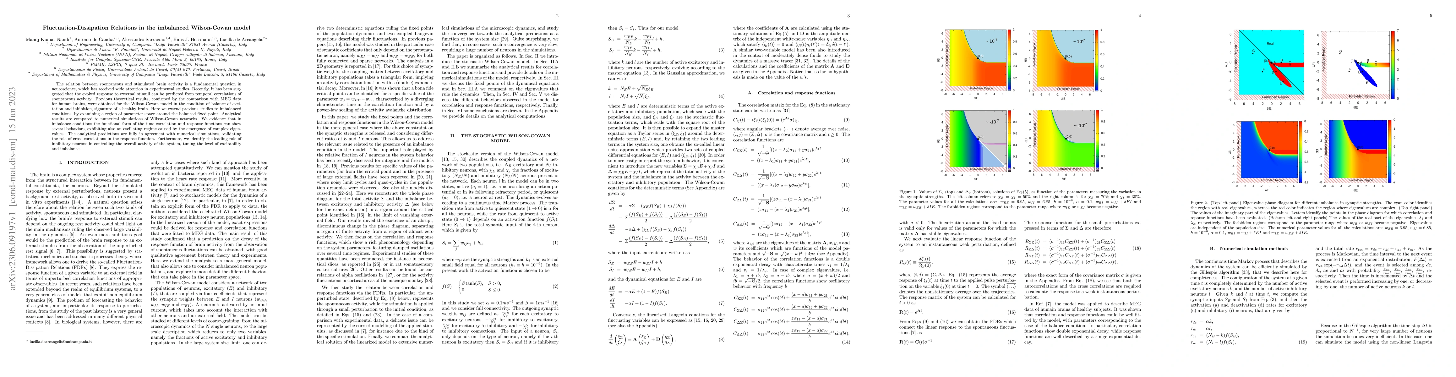 Thumbnail for Fluctuation-Dissipation Relations in the imbalanced Wilson-Cowan model