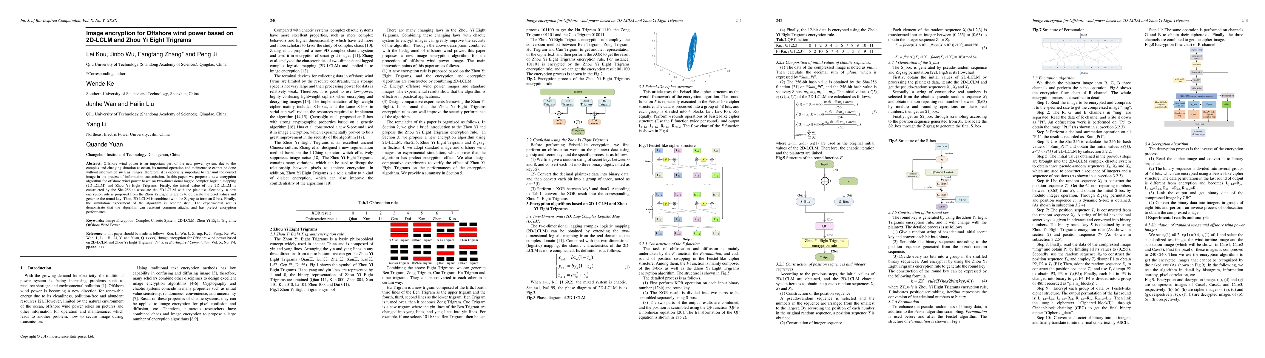 Thumbnail for Image encryption for Offshore wind power based on 2D-LCLM and Zhou Yi
  Eight Trigrams