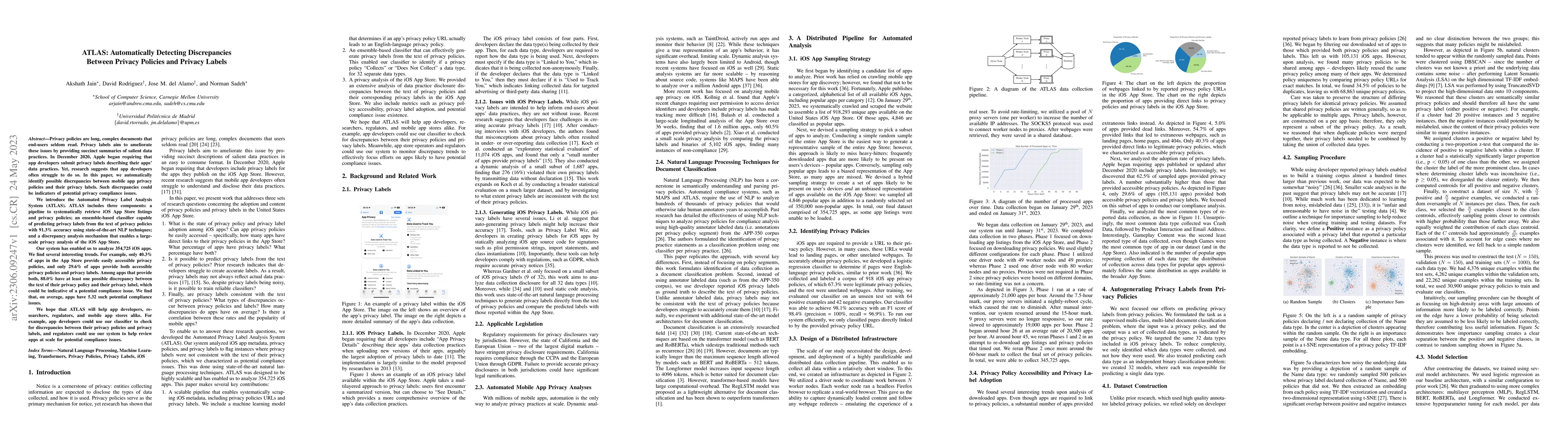 Thumbnail for ATLAS: Automatically Detecting Discrepancies Between Privacy Policies
  and Privacy Labels