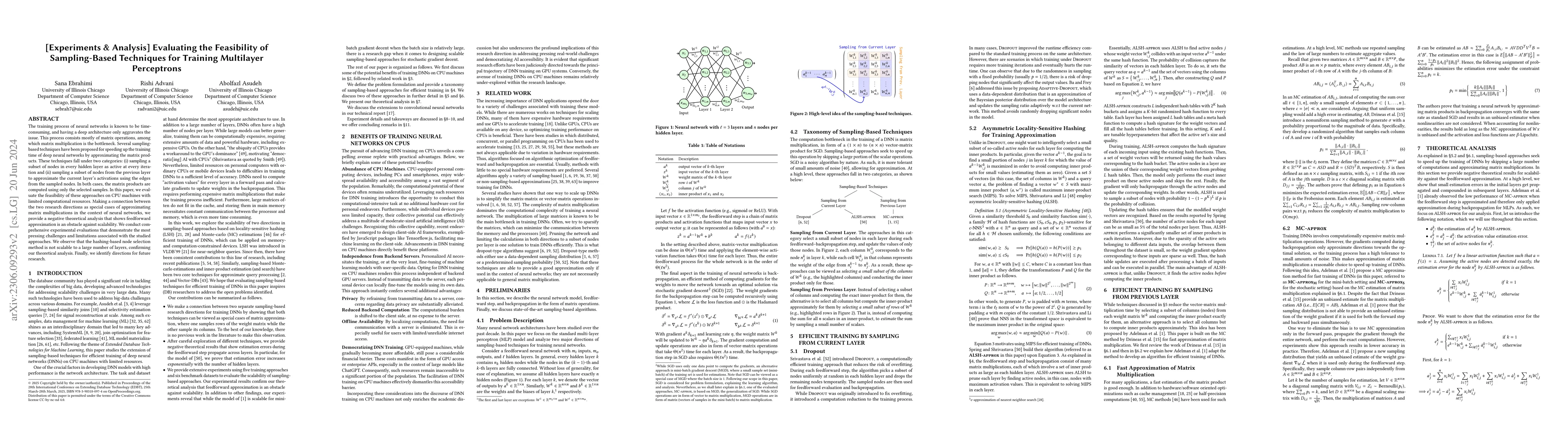 Thumbnail for [Experiments & Analysis] Evaluating the Feasibility of Sampling-Based
  Techniques for Training Multilayer Perceptrons
