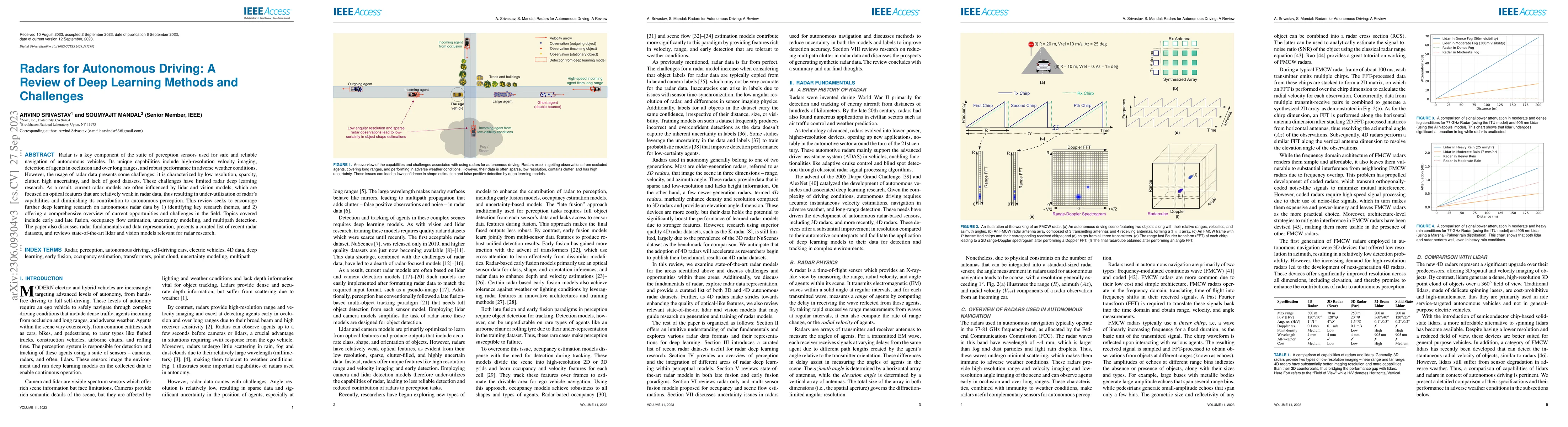 Thumbnail for Radars for Autonomous Driving: A Review of Deep Learning Methods and
  Challenges