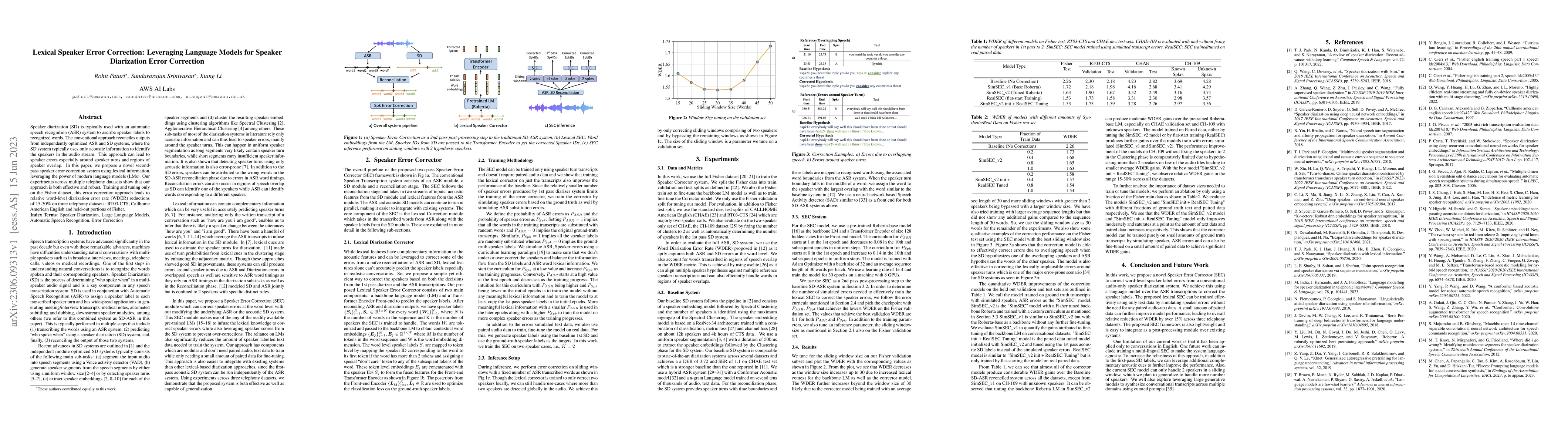 Thumbnail for Lexical Speaker Error Correction: Leveraging Language Models for Speaker
  Diarization Error Correction
