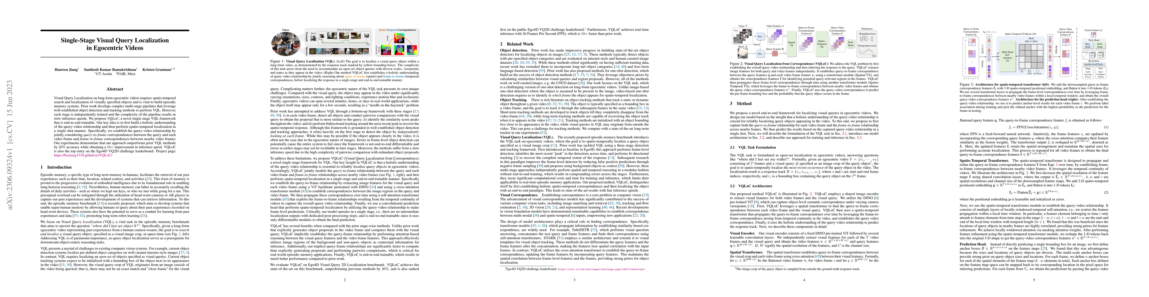 Thumbnail for Single-Stage Visual Query Localization in Egocentric Videos
