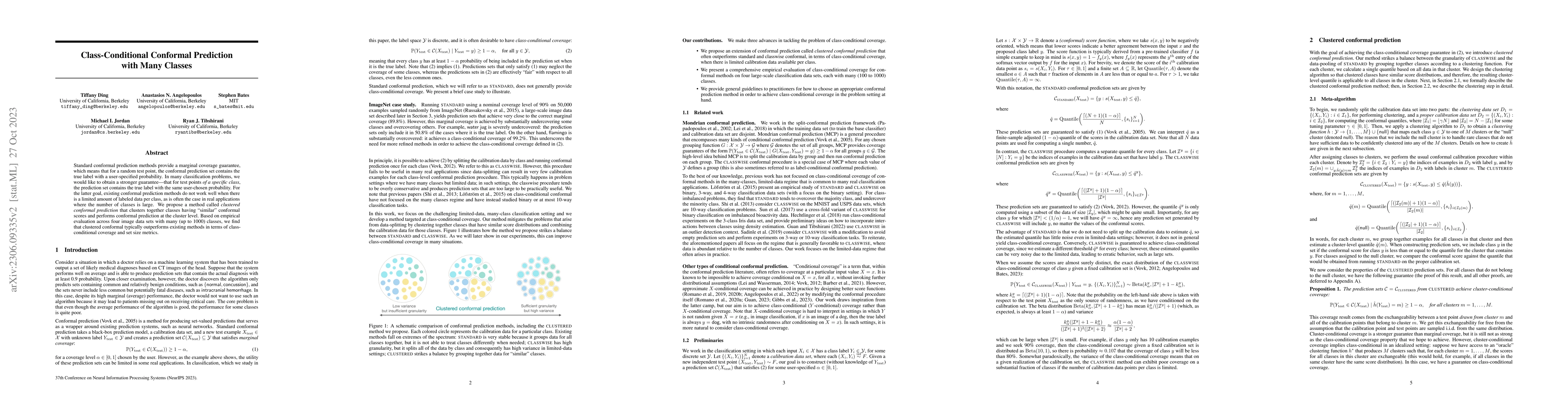 Thumbnail for Class-Conditional Conformal Prediction with Many Classes