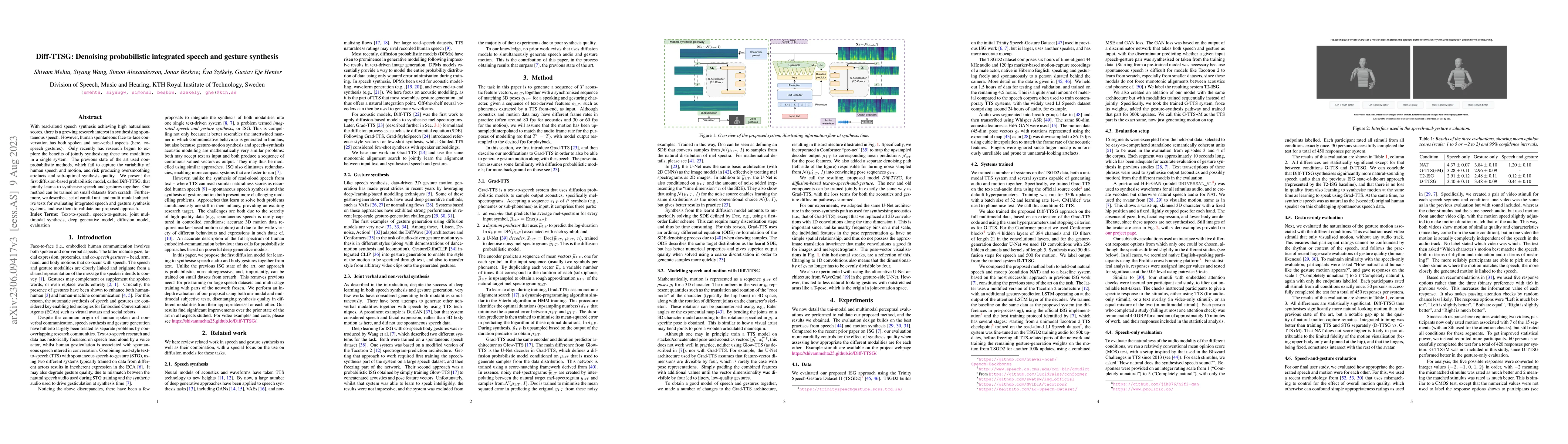 Thumbnail for Diff-TTSG: Denoising probabilistic integrated speech and gesture
  synthesis