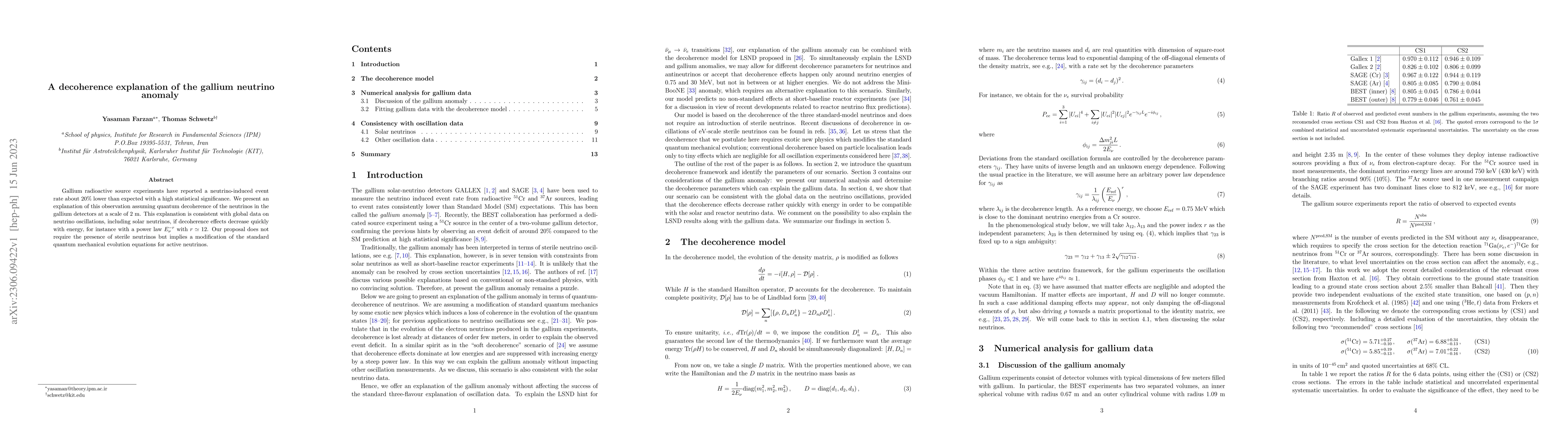 Thumbnail for A decoherence explanation of the gallium neutrino anomaly