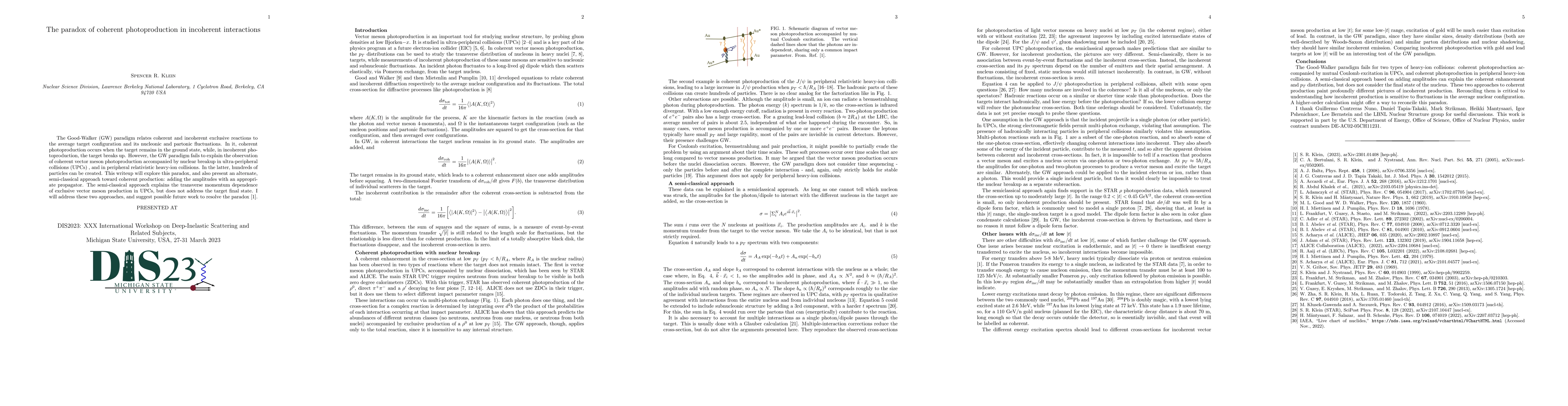 Thumbnail for The paradox of coherent photoproduction in incoherent interactions