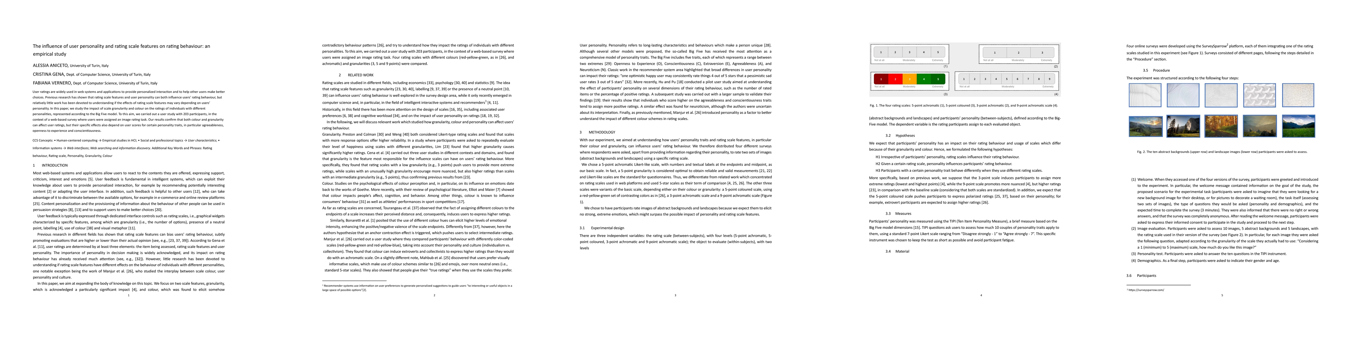 Thumbnail for The influence of user personality and rating scale features on rating
  behaviour: an empirical study