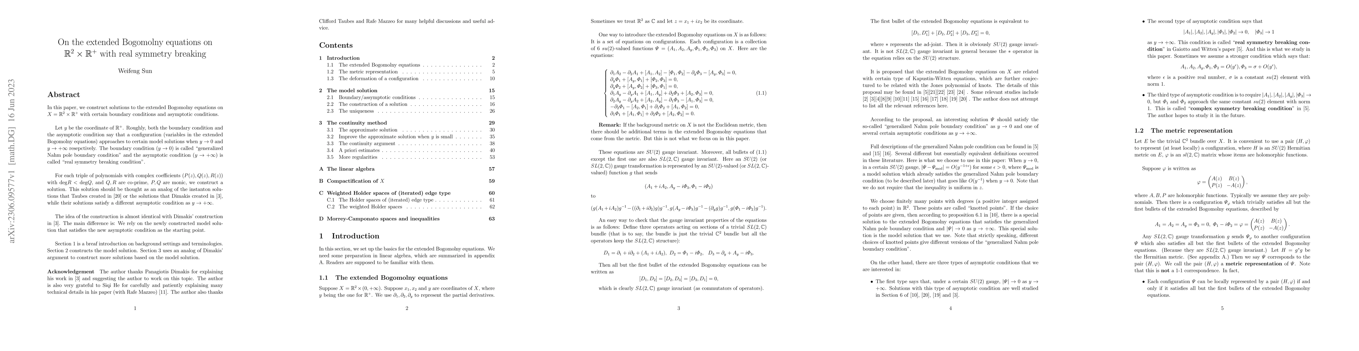 Thumbnail for The extended Bogomolny equations on $R^2 \times R^+$ with real symmetry
  breaking