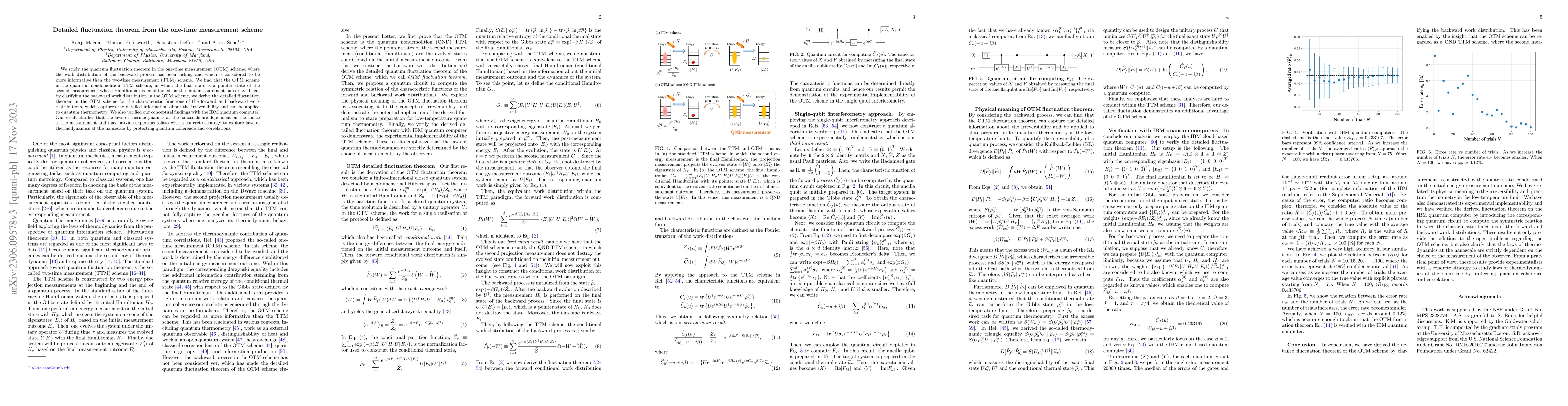 Thumbnail for Detailed fluctuation theorem from the one-time measurement scheme