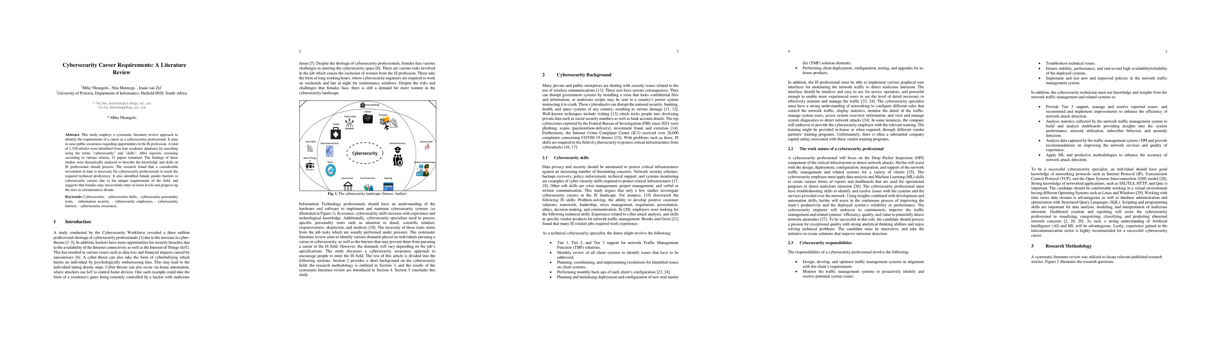 Thumbnail for Cybersecurity Career Requirements: A Literature Review