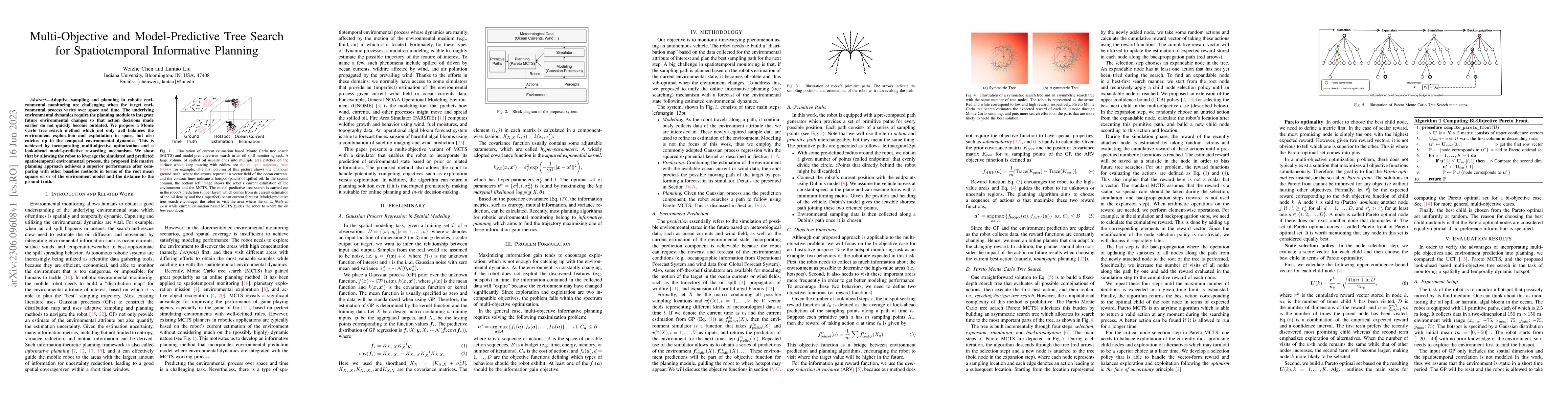 Thumbnail for Multi-Objective and Model-Predictive Tree Search for Spatiotemporal
  Informative Planning