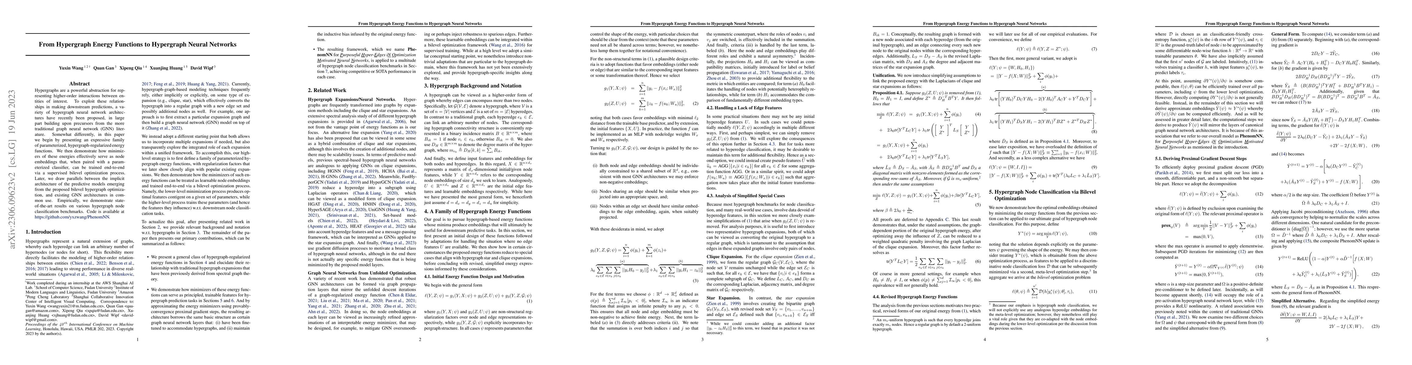 Thumbnail for From Hypergraph Energy Functions to Hypergraph Neural Networks